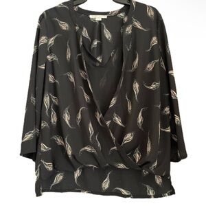 Cooper & Ella Blouse Top Size M black